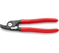 Knipex Tijeras para cables 95 21 165 – 165 mm, resorte de apertura, recubiertas de plástico