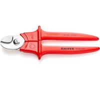 KNIPEX Tijeras cortacables mangos con revestimiento de plástico con cartulinas autoservicio aislados, con revestimiento de plástico, 95 06 230 SB