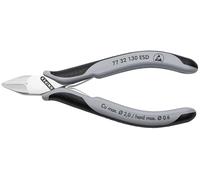 KNIPEX Tools 77 32 130 ESD Electronics Cortadores diagonales, mangos ESD, 5-1/4 pulgadas
