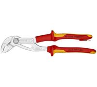 KNIPEX Tools 87 26 250 T Cobra - Alicates de bomba de agua de alta tecnología - Accesorio aislado de 1000 V, 10 pulgadas, rojo/amarillo