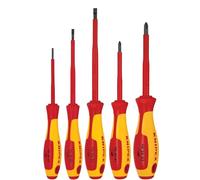 KNIPEX Tools 9K 98 98 32 US Juego de destornilladores de 5 piezas, 1000 V aislados