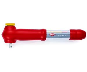 KNIPEX Tools - Llave dinamométrica reversible, 3/8 pulgadas, 1000 V aislada (983325)