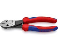 KNIPEX TwinForce Alicate de corte diagonal de alto rendimiento en blister con mangos multicomponente 180 mm, 73 72 180 BK