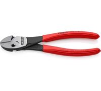 KNIPEX TwinForce Alicate de corte diagonal de alto rendimiento recubiertos de plástico 180 mm, 73 71 180