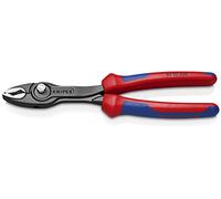 KNIPEX TwinGrip Alicate de agarre frontal y lateral con cartulinas autoservicio con mangos confort 200 mm, 82 02 200 SB