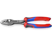KNIPEX TwinGrip Alicate de agarre frontal y lateral con cartulinas autoservicio con mangos confort 200 mm, 82 02 200 SB