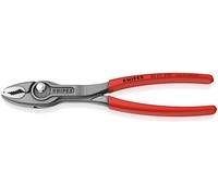 KNIPEX TwinGrip Alicate de agarre frontal y lateral con cartulinas autoservicio Mangos plasticos por inmersión, 82 01 200