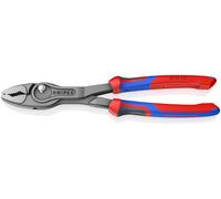 KNIPEX 82 02 250 TwinGrip Alicate de presión frontal y lateral, con mangos confort gris atramentado, 250 mm