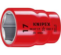 KNIPEX Vaso hexagonal para tornillos de cabeza hexagonal con cuadradillo 1/2" 55 mm, 98 47 17