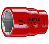 KNIPEX Vaso hexagonal para tornillos de cabeza hexagonal con cuadradillo 3/8" 46 mm, 98 37 14