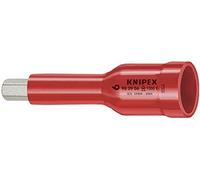 KNIPEX Vasos hexagonales, para tornillos con hexágono interior con cuadradillo 1/2" 75 mm, 98 49 06