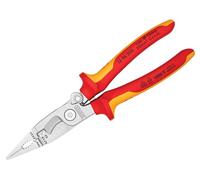 Knipex VDE Multifunción Instalación Alicates Con Abertura Primavera 200mm KPX139