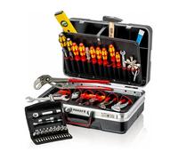 Knipex Werkzeugkoffer Vision27 Sanitr 00 21 21 HK S - Caja de herramientas profesional con 52 piezas, ABS, Negro, 480x380x200 mm, 10.4 kg