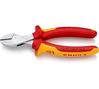 KNIPEX X-Cut Alicate de corte diagonal compacto gran efecto palanca con cartulinas autoservicio cromado aislados con fundas, 73 06 160 SB
