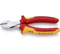 Knipex X-Cut® Alicate de corte diagonal compacto gran efecto palanca cromado, aislados con fundas multicomponentes, según norma VDE 160 mm 73 06 160