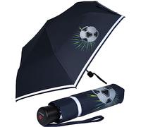 Knirps 4Kids - Paraguas de bolsillo para niños con ribete reflectante, blanco, 90 cm