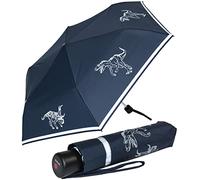 Knirps 4Kids Reflective - Paraguas de bolsillo para niños con ribete reflectante, Dinos reflectantes Big, 90 cm