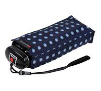 Knirps Paraguas de bolsillo de viaje, azul marino, 93 cm, náutico o "clásico con un giro"