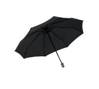 Knirps Paraguas de bolsillo T.100 Small Duomatic en negro con funda protectora I Paraguas pequeño con función Duomatic I Encendido automático I Paraguas de bolsillo con botón de presión I Paraguas