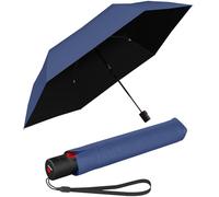 Knirps Paraguas de bolsillo Ultra U.200 Medium Duomatic - encendido automático - resistente a las tormentas - resistente al viento, Azul con protección UV y contra el calor, 95 cm