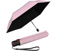 Knirps Paraguas de bolsillo Ultra U.200 Medium Duomatic - encendido automático - resistente a las tormentas - resistente al viento, Rosa con protección UV y contra el calor, 95 cm