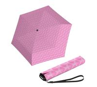 Knirps Paraguas de lluvia ultraligero y delgado, manual, compacto, para adultos, resistente al viento, 90 cm de diámetro, retráctil con funda de transporte, Sakura, 050 de EE. UU
