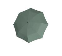 Knirps Paraguas I.200 Medium Duomatic con bolsillo para paraguas, pequeño paraguas de bolsillo con botón de presión, paraguas automático y compacto, ligero y resistente a las tormentas, verde claro