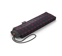 Knirps Paraguas Is.050 con bolsa de color a juego - paraguas pequeño para viajes, abridor de mano, paraguas de bolsillo, resistente a las tormentas y ligero - Mini paraguas, Pinta Sailor, S