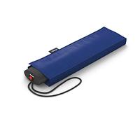 Knirps Paraguas IS.050 con funda para sombrilla a juego, pequeño paraguas para viajes, abridor de mano, paraguas de bolsillo, paraguas resistente a las tormentas y ligero, mini paraguas, azul, S