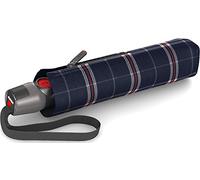 Knirps Paraguas plegable hombre T.200 Medium Duomatic Check Navy