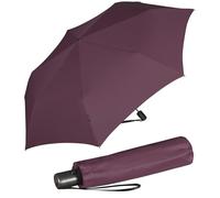 Knirps Paraguas plegable Slim Duomatic de encendido/apagado automático, granate, 90 cm