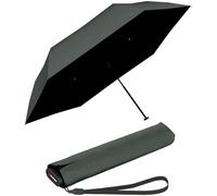 Knirps Paraguas plegable US.050 Ultra Light Slim Manual Vision, Bosque con revestimiento negro, 90 cm, Compacto