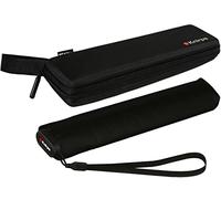 Knirps Paraguas plegable US.050 Ultra Light Slim Manual Vision, Negro con estuche EVA, 90 cm, Paraguas de bolsillo Super Mini