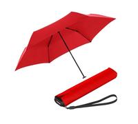 Knirps Paraguas de bolsillo Ultra US.050 Slim Manual - Ultra ligero y plano - Resistente a las tormentas - Resistente al viento - 21 cm, rojo, small, Compacto
