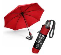 Knirps T.200 Duomatic - Paraguas mediano con cierre automático y cierre automático, paraguas compacto resistente al viento para lluvia, paraguas de viaje para adultos, paraguas retráctil de 97 cm de