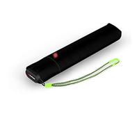Knirps Taschenschirm Ultra US.050 Slim Manual - Ultra leicht und flach - Sturmfest - Resistente al viento - 21 cm, Negro neón, Medium