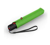 Knirps Ultra U.200 - Paraguas mediano Duomatic de bolsillo, apertura y cierre automático, a prueba de tormentas, resistente al viento, Green, M, Clásico