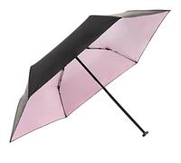 Knirps Ultra US.050 - Paraguas de bolsillo (21 cm, ultra ligero y plano, resistente a las tormentas), Black With Rose Coating, 90 cm, Moderno
