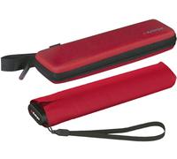 Knirps Ultra US.050 - Paraguas de bolsillo (21 cm, ultra ligero y plano, resistente a las tormentas), hablar con el caso, 90 cm, Paraguas de bolsillo Super Mini