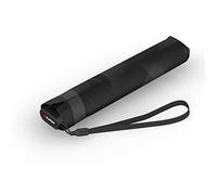 Knirps Ultra US.050 - Paraguas de bolsillo (21 cm, ultra ligero y plano, resistente a las tormentas), Visión negra, Medium, Moderno