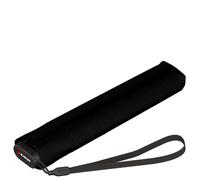Knirps US.050 Ultra Light Slim Manual - Paraguas de bolsillo (black with rose coating)