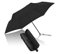 Knirps X4U My Clever Companion- 90 cm de diámetro resistente al viento Manual Abrir/Cerrar Umbrella, diseño pequeño y compacto para viajes y protección todo el tiempo, con función retráctil y funda de
