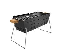 Knister Grill Original - Barbacoa de carbón portátil para picnic, camping y exteriores, color negro