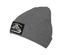 Knit Beanie Hat Solo Quiero Comer Tacos Y Jugar Lacrosse Clásico Gorros Informales Unisex Gorro De Punto para Clima Frío Esquiar Invierno