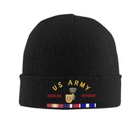 Knit Beanie Veteran De Guerra del Primer Grupo De Fuerzas Especiales Militares Ligero Cálidos De Invierno Transpirable Gorro Slouch para Correr Al Aire Libre Trabajo