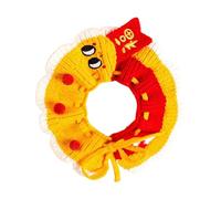 Knit Cat Collar - Chinese New Year Puppy Collar | Knit Pet Collar | Adjustable Dog Collar | Pet Knitted Collar | Holiday Dog Pet Costume Scarf Puppy Dress Up Collars For Puppy