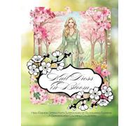 Knit Dress in Bloom: High-Fashion Spring Knits Surrounded by Blossoming Flowers - A Sophisticated Coloring Collection (adult coloring book for women)