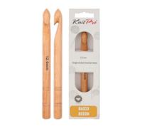 Knit Pro 12 mm Basix Single Ended Crochet Hook, Birch