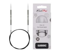 Knit Pro - Agujas Circulares KnitPro Karbonz (60cm, 3.25mm) - 1 Unidad