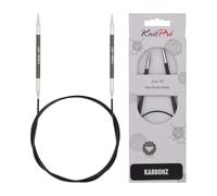 Knit Pro - Agujas Circulares KnitPro Karbonz (60cm, 4.50mm) - 1 Unidad